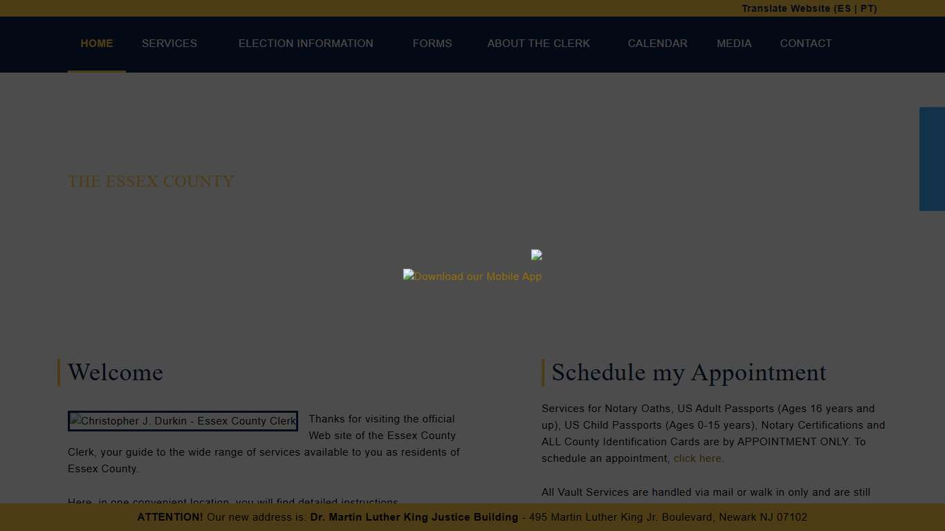 The Essex County Clerk's Office - Home