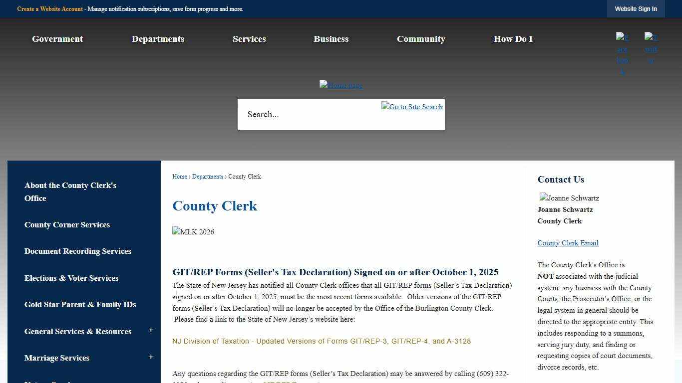 County Clerk | Burlington County, NJ - Official Website